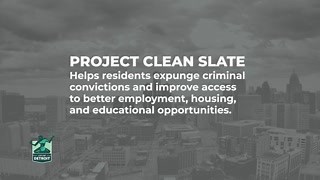 "Without this program, I wouldn't be closer to my goal. And my goal is to become a lawyer," said Project Clean Slate participant Barry Johnson. Project Clean Slate helps residents expunge criminal convictions and improve access to better employment, housing and educational opportunities. It's been described as "a piece of cake" that only requires a few quick and easy, highly accessible steps. | City of Detroit Government | Facebook