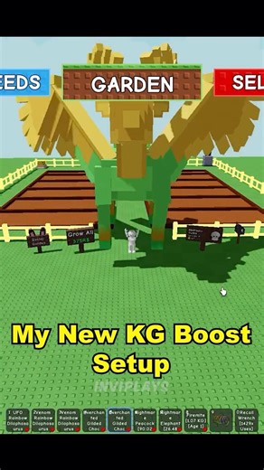 My new KG Boost Setup | Grow a Garden #shorts #roblox #growagarden