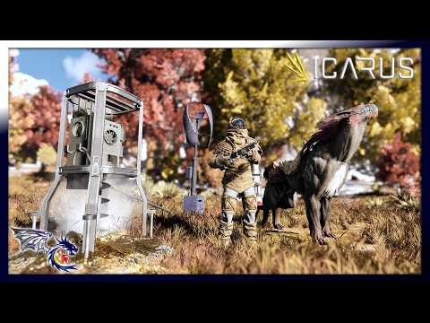 Setting Up Base Power & Electric Mining Drills | Icarus: Elysium
