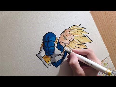 How to Draw Vegeta (Dragon Ball Z)