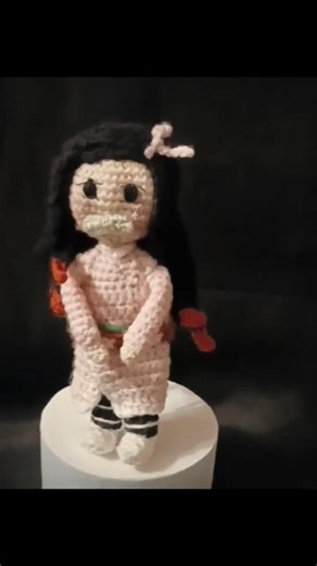 15 hours = cute nezuko kamado crochet #crochet #animeproducts #amigurumi