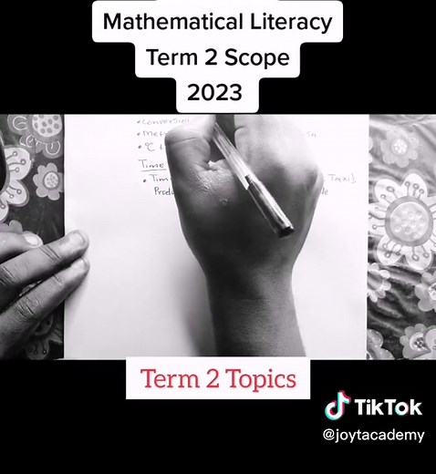 Grade 12 Mathematical Literacy: Term 2 Scope (2023) Please follow me for more(Revision) #math #mathematically #maths #mathslit #grade12 #education #kzntiktok #kzntiktokers #kzn #SAMA28 #kzn #viral #juneexams #grade12math #joytacademy #exampreparation #exam #inspiration #lit