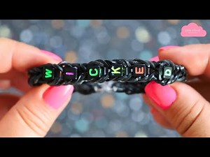 Rainbow Loom 🧡🖤💜💚 DIY Halloween Rainbow Loom Friendship Bracelets Easy Rubberband Bracelet Tutorial