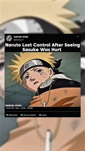 naruto lost control after seeing sasuke was hurt 🥶#naruto #anime #Sasuke #shortsfeed #shorts