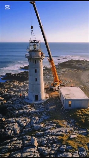 Modern Lighthouse Being Built Step by Step | Real-Time Construction #shorts