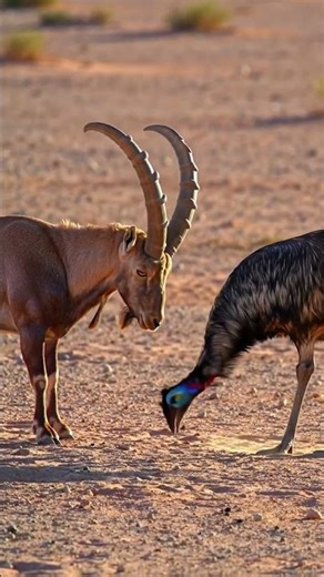 Why is this Emu BOWING to the Horned King? 🤔 #AnimalKingdom