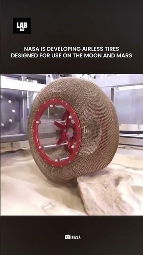 NASA’s Airless Tires Built for the Moon and Mars! #shortsfeed #nasa #lab360