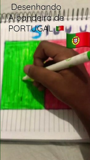 Desenhando a bandeira de Portugal