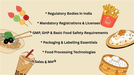 Greetings from the MSME TDC-PPDC Agra, Govt. of India Organization MSME Technology Development Centre( PPDC Agra) is offering a Online training program on Entrepreneurship Development Program (EDP) on Food Processing Dates :- 15th to 19th December, 2025 Fees:- ₹1500/- Time:- 07:00 PM to 08:30 PM PROGRAM HIGHLIGHTS * Introduction to the Food Processing Start-up Ecosystem * Types of Food Businesses Students/Start-ups Can Start * ⁠Entrepreneurial Mindset for Food Business * ⁠Regulatory Bodies in In