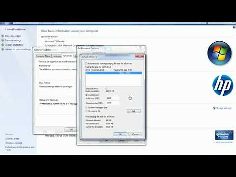 How to Increase Virtual Memory in Windows XP, 7, 8 & 10 | Fix Low Virtual Memory Issues - Tutorial