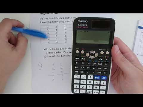 Standardabweichung |Mittelwert | Statistik | Casio Fx-991DE X | Dave Seller