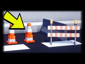 Comment faire un PLOT de CHANTIER ULTRA RÉALISTE MINECRAFT ? Tuto build Cône