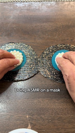 Doing ASMR on a mask #asmr #lofiasmr #asmrsounds #asmrvideo #fyp