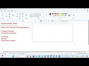 SAP Business Technology Platform (SAP BTP) - INTRODUCTION