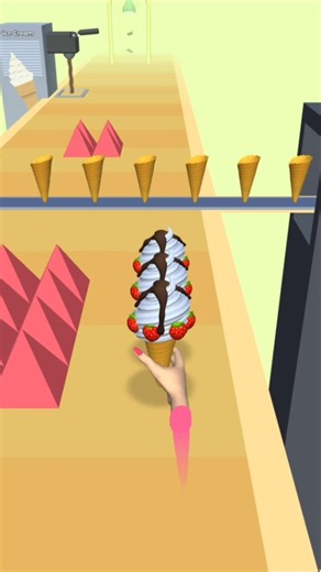 Ice cream stack run gameplay lvl 7. #shorts #icecream #icecreamrun #games #gameplay #gaminghighlight