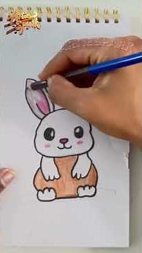 How to Draw a Cute Bunny 🐰 | Easy Rabbit Drawing for Kids