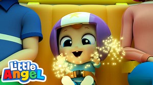 The family’s getting ready for a fun ride on the rollercoaster - all to the tune of wheels on the bus! | Little Angel