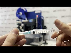 LabelMill LM3612 Table-Top Print & Apply Roller Tamp for Syringes