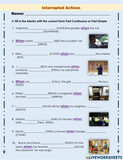 Interrupted Actions activity