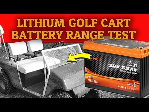 Range Testing Lithium Golf Cart Battery - Enjoybot 36-volt 65ah Self-Heating LiFePO4 Conversion