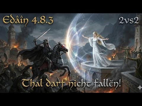 The city of Dale is contested! 2vs2 Edain Mod 4.8.3 Battle for Middle-earth 2 AdH