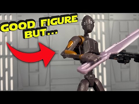 NEW Star Wars Black Series COMMANDO DROID (The Clone Wars) Action Figure Review