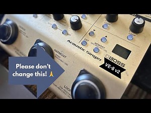 5 Things I hope Boss DOESN'T CHANGE with a new Acoustic Singer VE-8 v2!