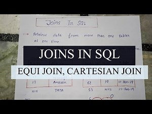 JOINS IN SQL| EQUI JOIN|CARTESIAN JOIN.#masterSQL
