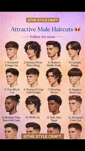 12 Attractive Male Haircuts 2026🔥 Trending Men's Hairstyle You Must Try #viral #fashion #shorts