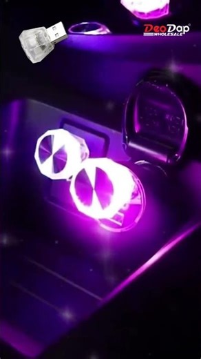 Diamond Shape USB LED Light | Car & Home Mini Ambient Lamp! #shorts