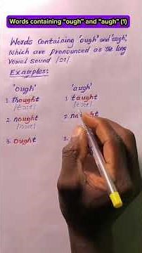 Words containing “ough “ and “augh” (1) #englishwords #ough #augh #britishenglish #goviralshorts