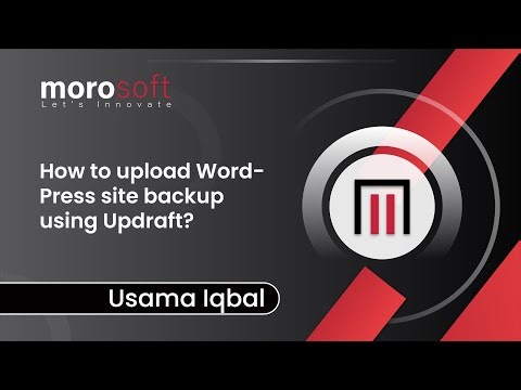 How to upload WordPress site backup using Updraft