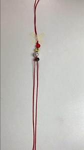 Wax string bracelet with beads / DIY #braceletmaking