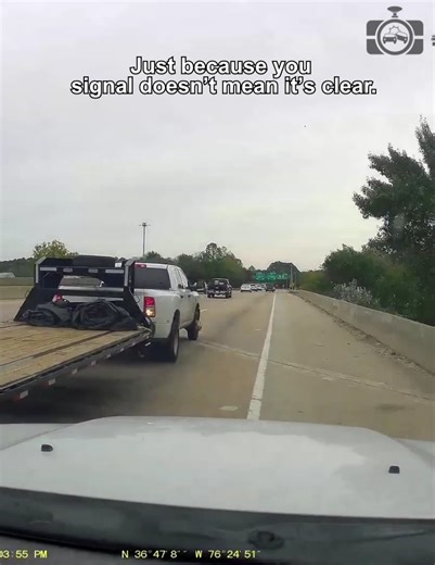 Just because you signal doesn’t mean it’s clear. | Dashcam Lessons