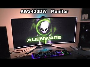 Alienware AW3420DW Gaming MONITOR REVIEW Setup DELL best curved ultrawide LG IPS back light bleed