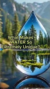 What Makes WATER So Extremely Unique? #funfacts
