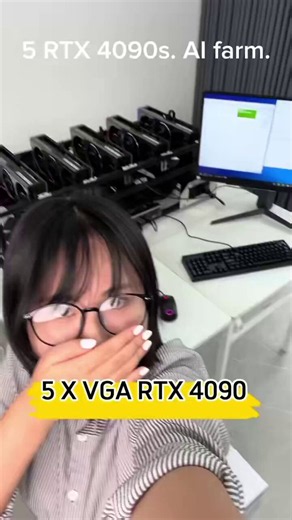 THIS 18-YEAR-OLD VIETNAMESE GIRL BUILT A 5x RTX 4090 AI TRAINING RIG - AND MAKES $40,000/MONTH FROM IT5 RTX 4090s in one PC, Asus ROG, Intel 7980X CPU at $1,590 - and a system that trains AI models while she sleepsCPU barely under load - all the work is done by five 4090s with 120GB of combined VRAMone 4090 on https://t.co/tspqUYrIys generates $400-800/month - five cards generate $2,000-4,000/month just from rentingbut she went further - trains custom models on demand and sells access to them -
