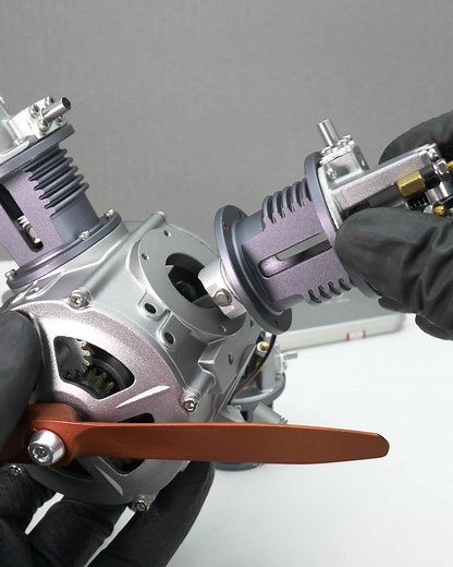 Building a 5-cylinder radial engine #building #engine #radialengine #stirlingkit