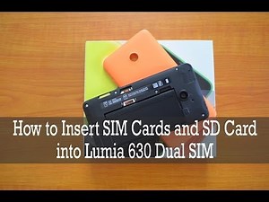 How to Insert SIM Card and microSD Card into Lumia 630 Dual SIM