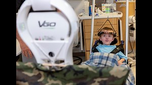 Lt. Dan VGo connects Nationwide Children's patients with loved ones overseas