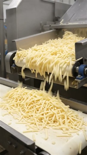 The most satisfying cheese machine ever built 🧀✨ #satisfying #foodprocessing