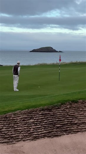 We took Gwilym to East Lothian for four rounds that showed Scotland in all its moods. North Berwick opened the trip with sunshine and an 80-foot putt he’ll be talking about for years, even if the celebration will haunt him. As we sat in the clubhouse, the skies opened and didn't relent until the following evening. Dunbar turned into a blur of sea, sky and sideways weather, with that brutal wall running the whole right side and Gwilym’ slice doing its best to find it. Gullane was colder, sharper,