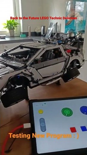 Back to the Future LEGO Delorean Testing