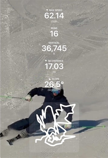 An Olympics-level run ⛷️#skitracks #skitok #fyp #mountaintok