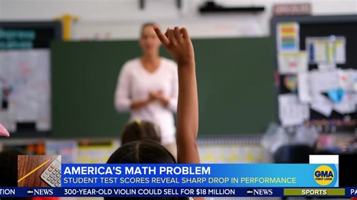 2K views · 21 reactions | AMERICA'S MATH PROBLEM: New data shows a steep drop in math test scores among American children between 2019 and 2023. ABC’s Andrea Fujii explains what could be to blame. | World News Now | Facebook