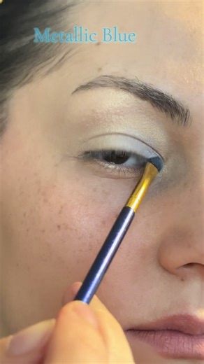 Metallic Blue Make-up#metallic #blue #eye #makeup #lookmakeup