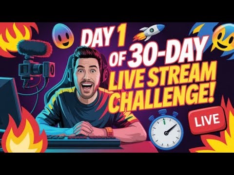 🚀 “DAY 1 of My 30-DAY LIVE STREAM CHALLENGE! Let’s GO! 💪🔥”
