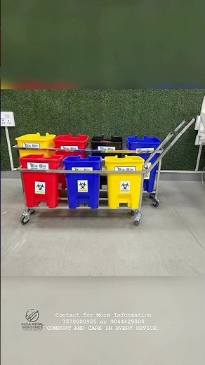 Biomedical Waste Segregation Trolley