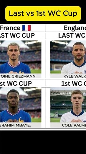 Last vs 1st WC Cup ! #footballrankings #ronaldo #football #cr7 #messi #footballshorts #shorts