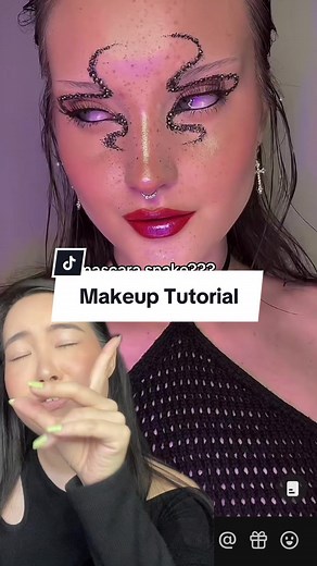 Snake Mascara Makeup Tutorial